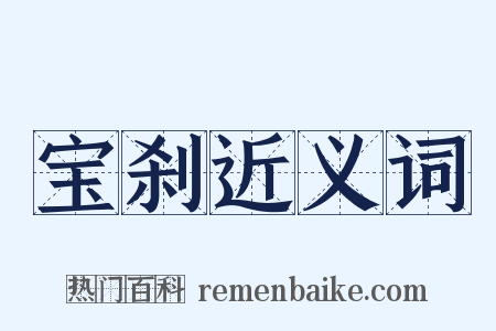 宝刹近义词是什么意思的图片